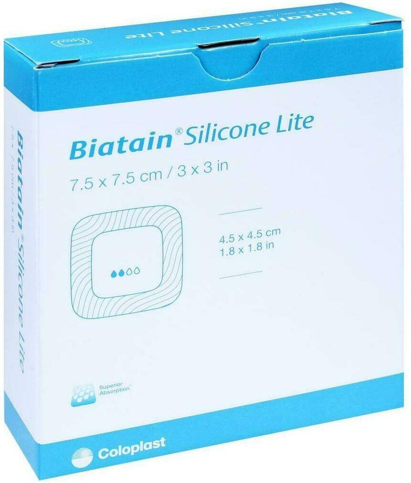 Biatain Silicone Lite Schaumverband 7,5x7,5 10 Stück