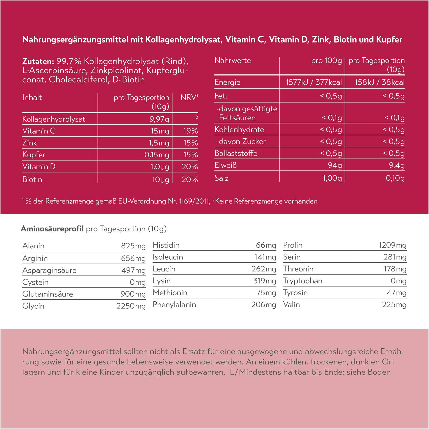 PureSGP Kollagen Peptide 900 g Pulver