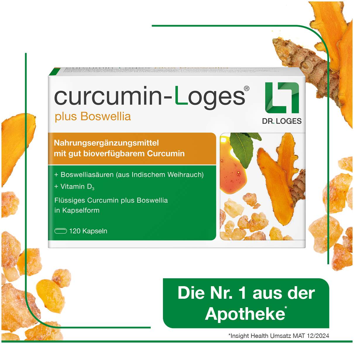 Curcumin Loges Plus Boswellia 120 Kapseln