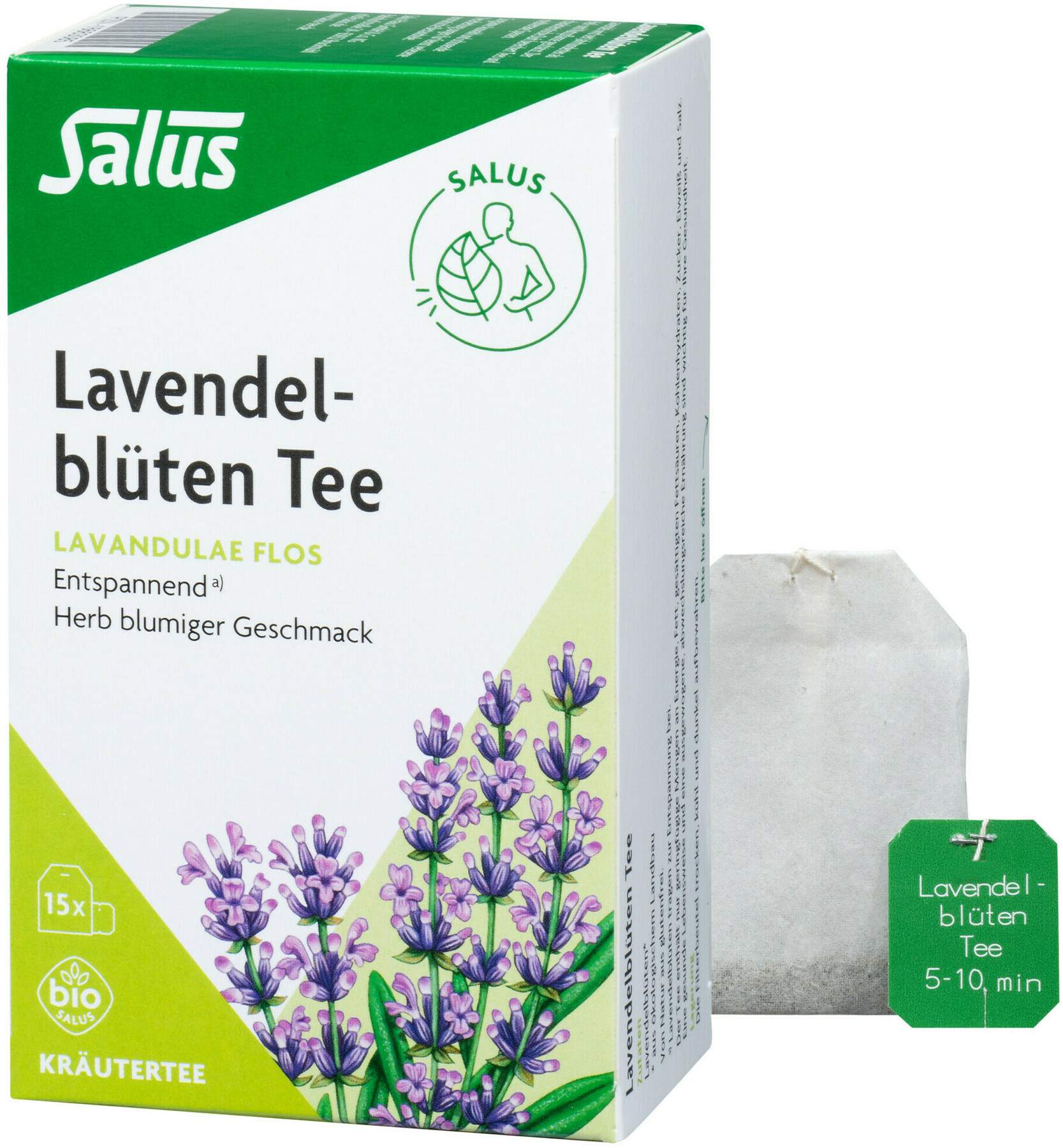 Lavendelblüten Tee Bio Salus 15 Filterbeutel