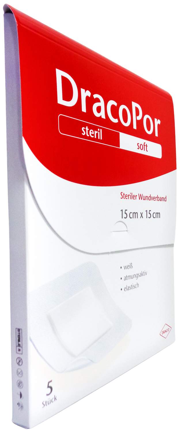 Dracopor Wundverband 15 X 15 cm Steril 5 Stück