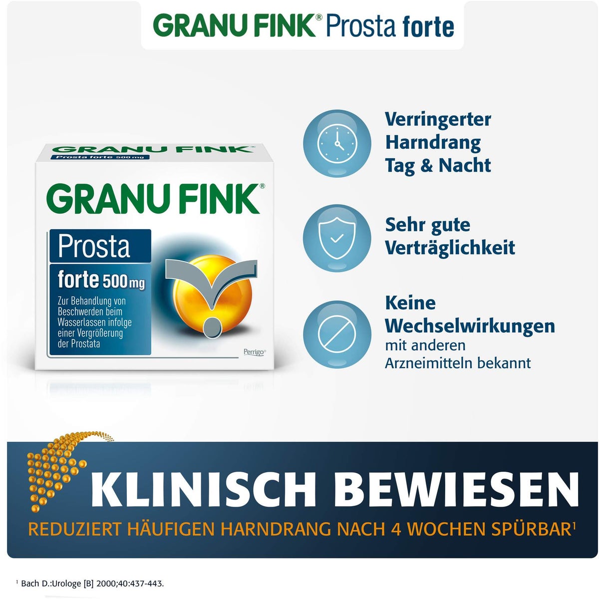 Granu Fink Prosta forte 500 mg 140 Kapseln