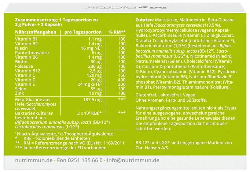 Mybiotik Immugy - Für Immunsystem und Energie  Kombipackung 15...