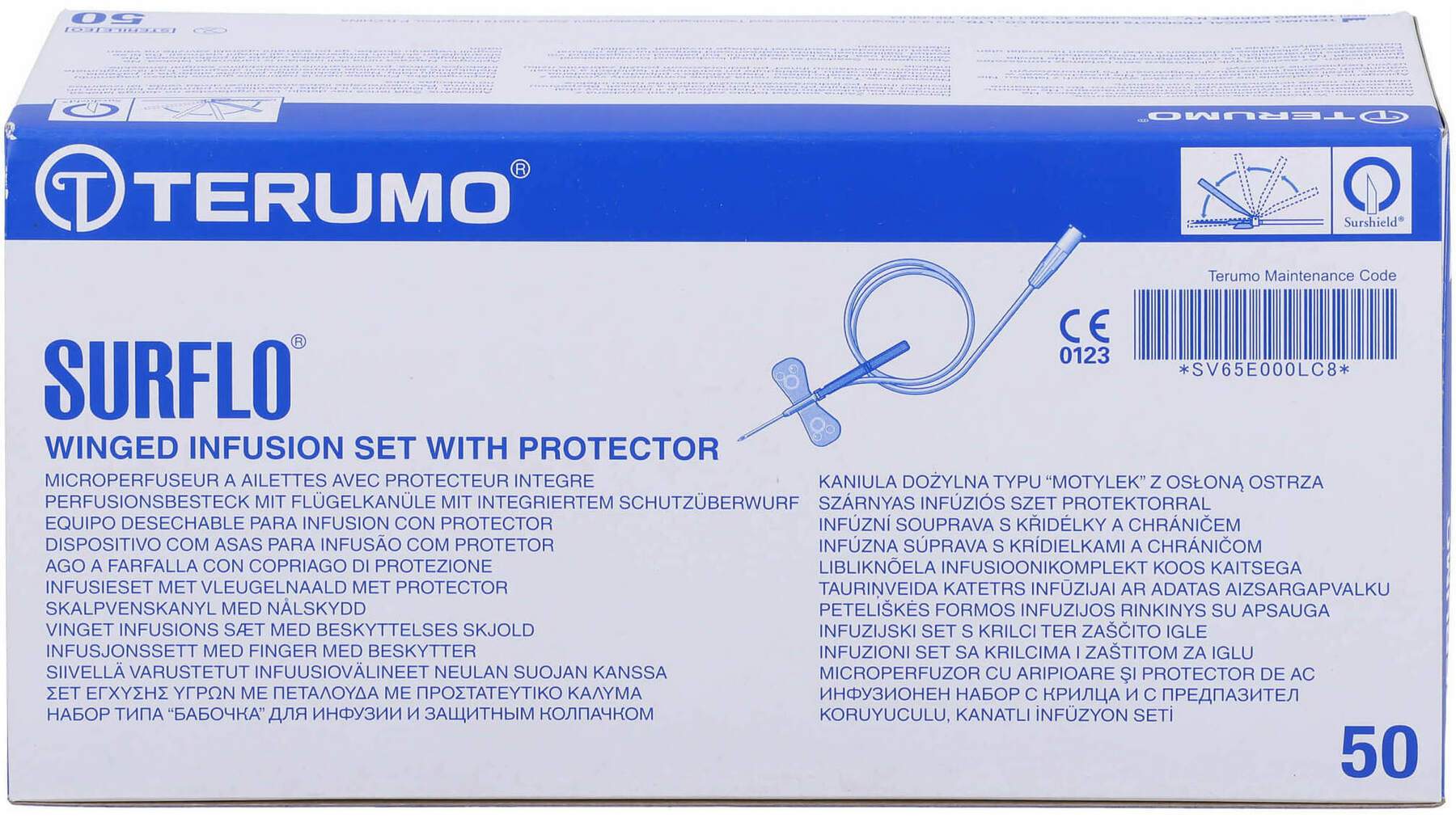 Surshield Surflo Sicherheitsperf. Besteck 21 G Grün 50 Stück