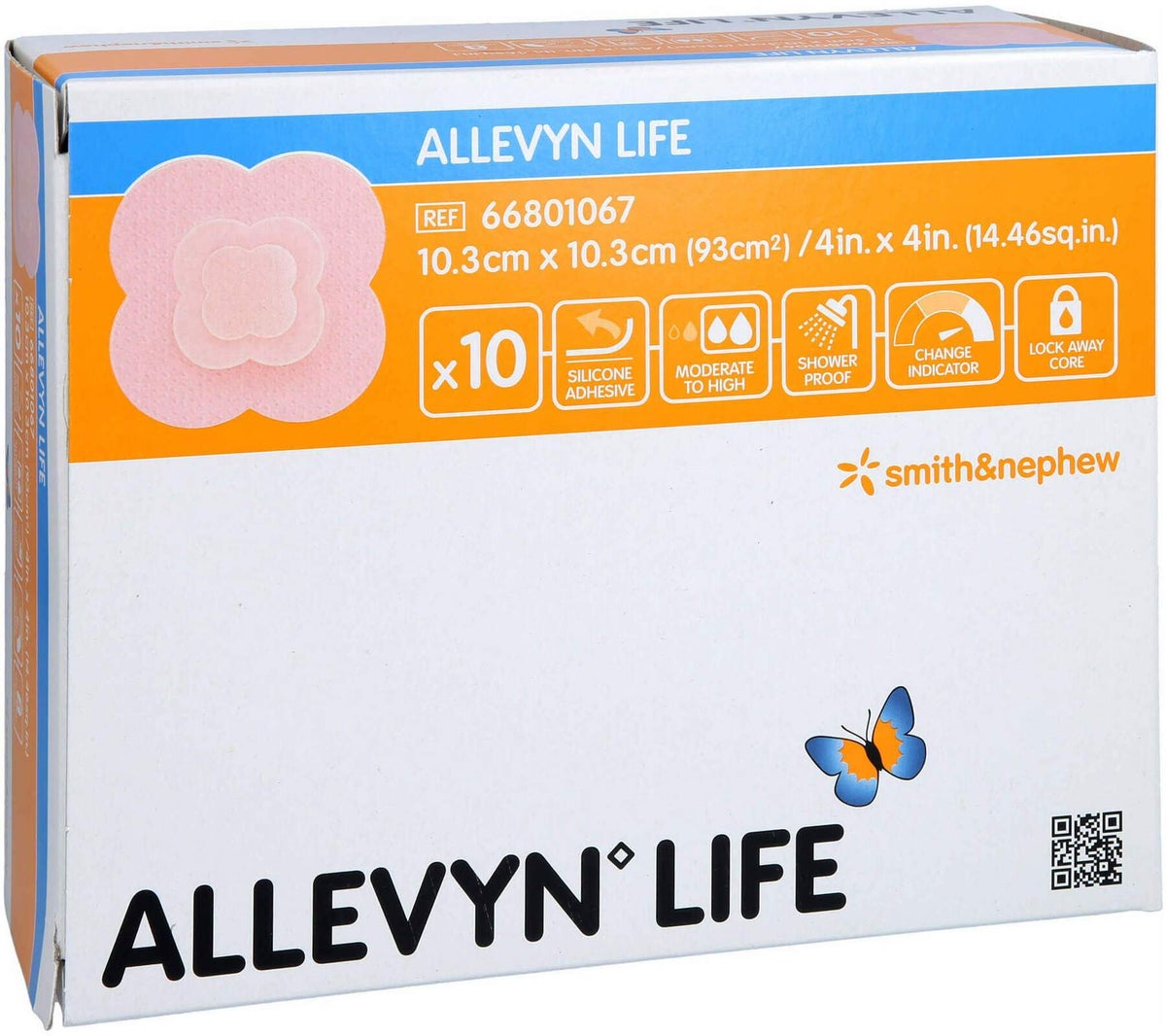 Allevyn Life 10,3 X 10,3 cm Silikonschaumverband 10 Stück