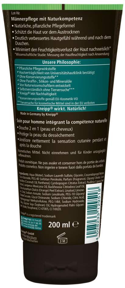 Kneipp Men 2 in 1 Dusche Startklar 200 ml Duschgel