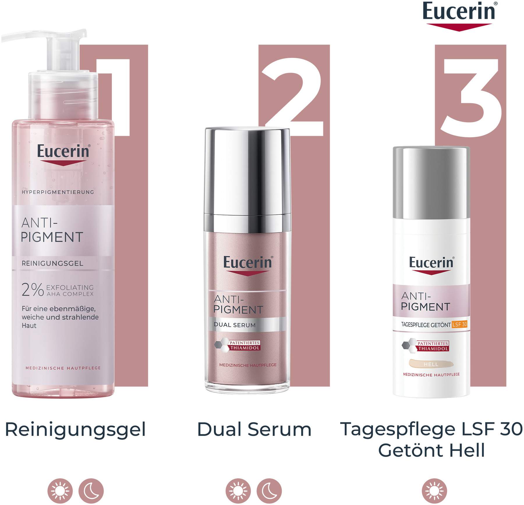 Eucerin Anti-Pigment Tagespflege Getönt hell 50 ml Creme