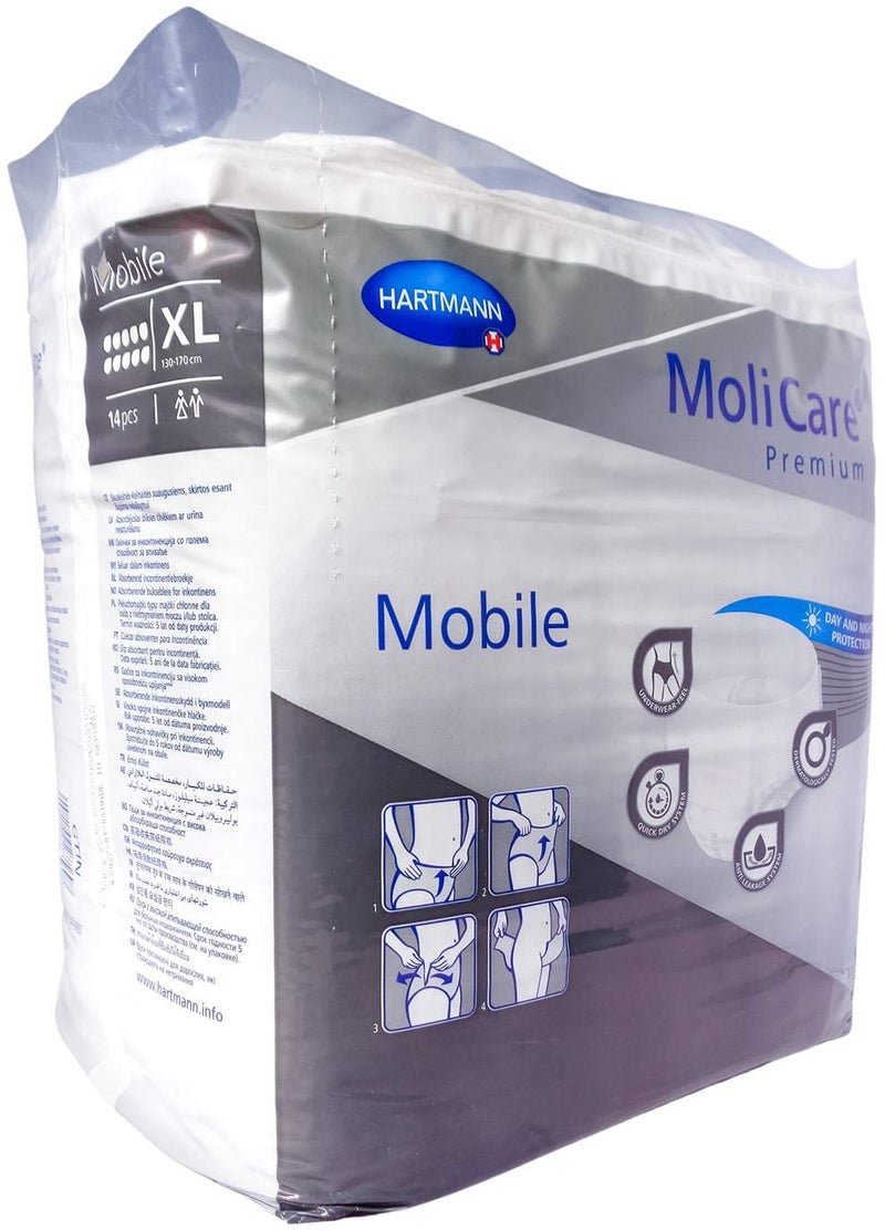 Molicare Premium Mobile 10 Tropfen Gr.Xl  14 Stück