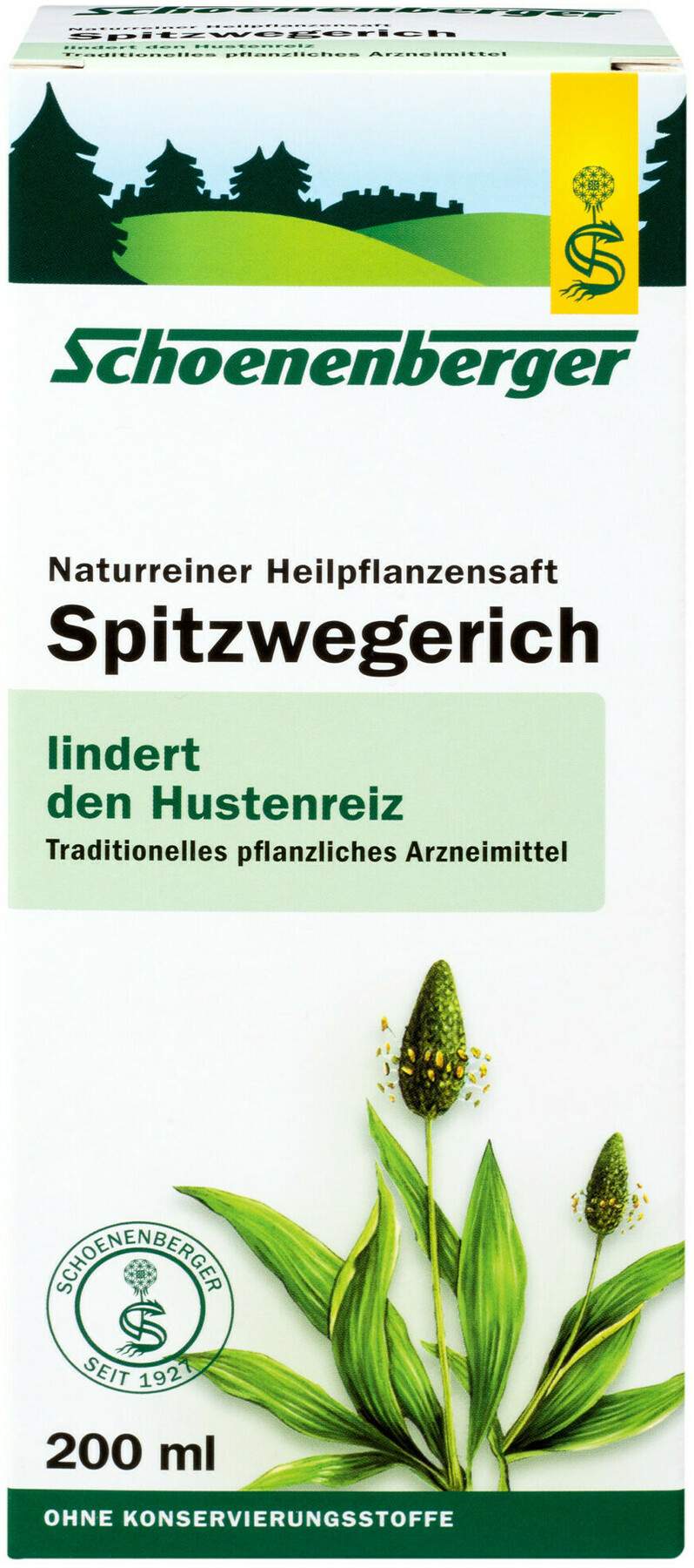 Spitzwegerichsaft Schoenenberger 200 ml