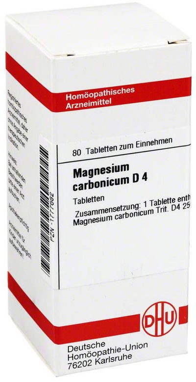 Magnesium Carbonicum D 4 Dhu 80 Tabletten