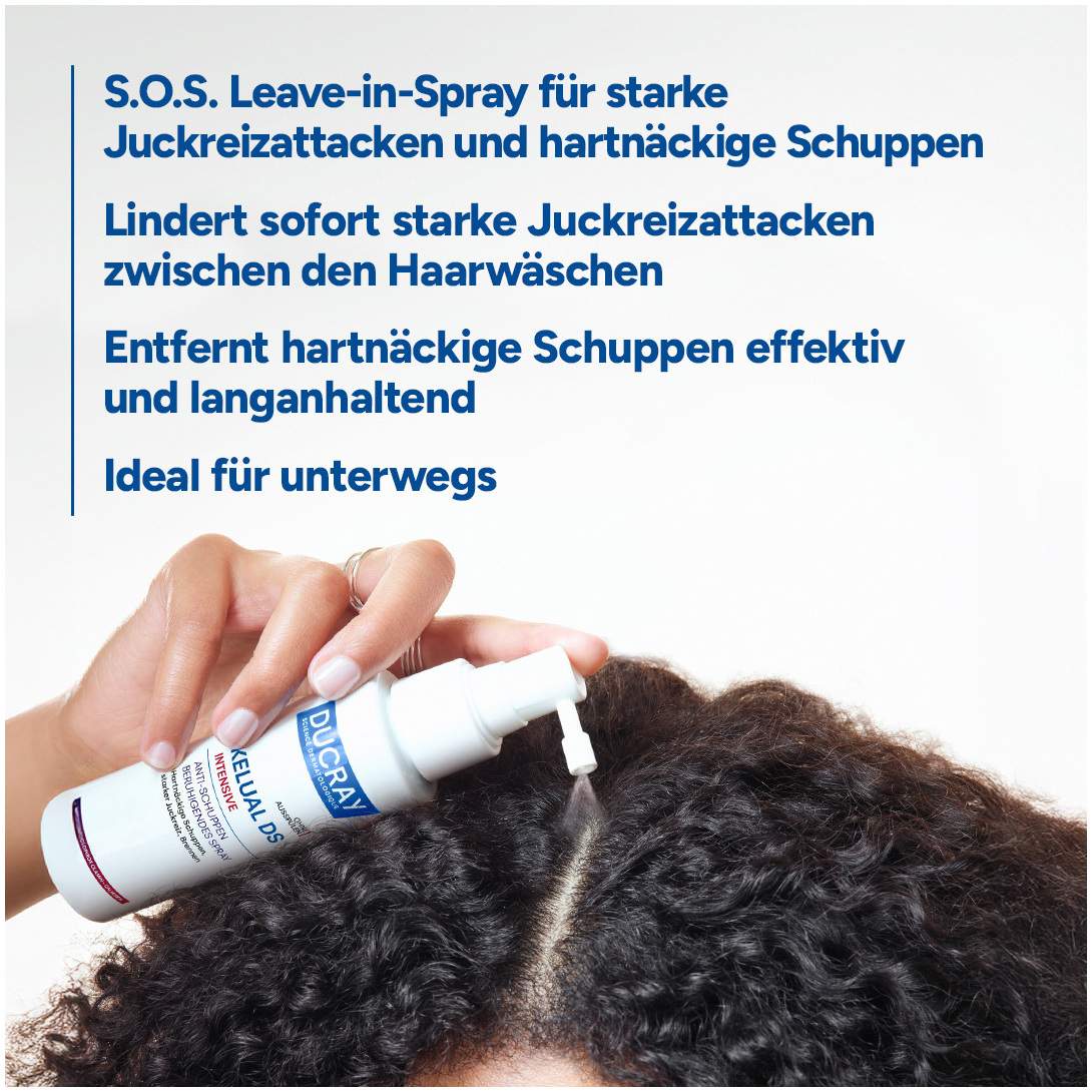 Ducray Kelual DS intensives Anti-Schuppen Intensivpflege-Shampoo 100 ml + Ducray Kelual DS intensives Spray 100 ml