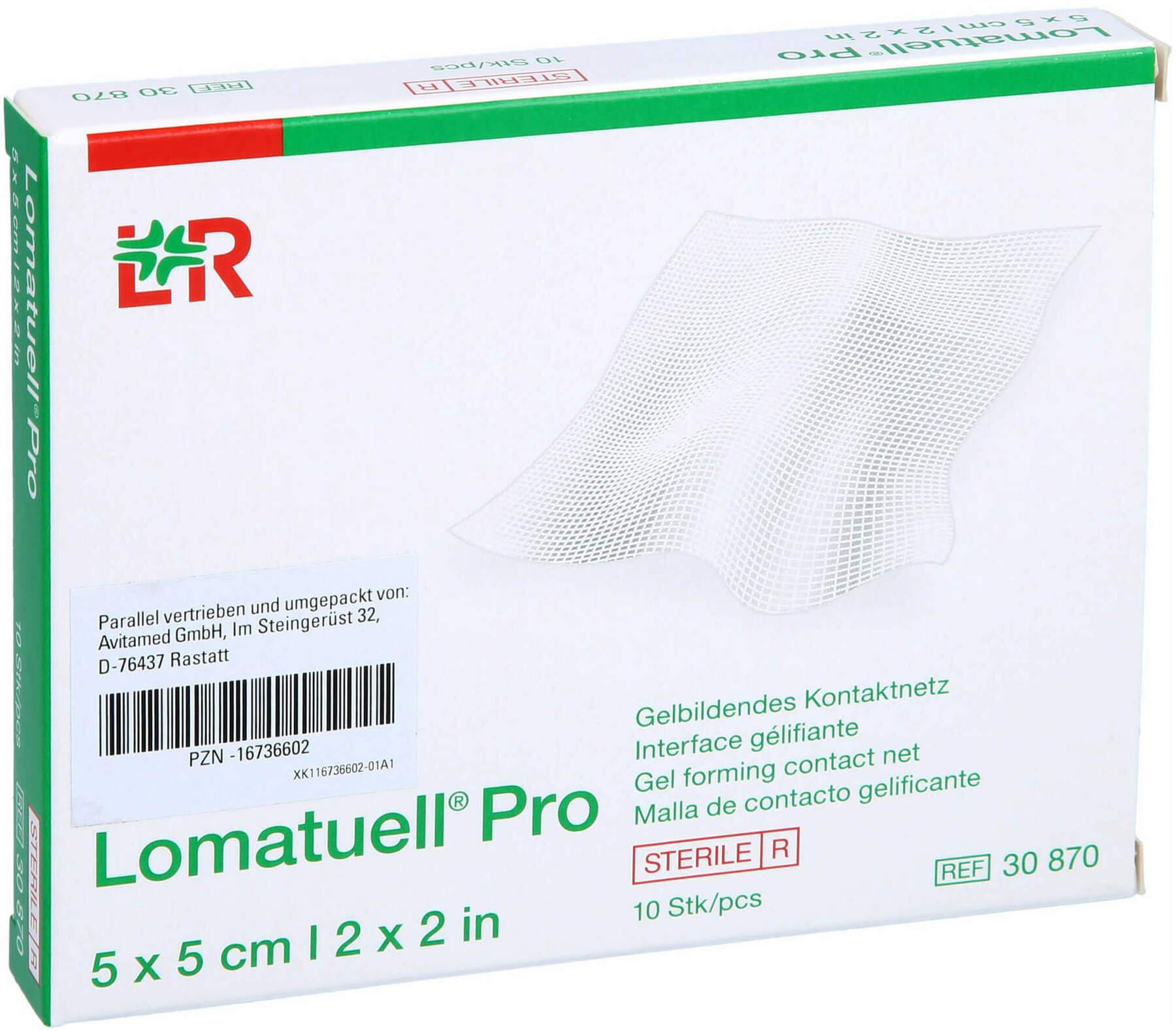 Lomatuell Pro 5 X 5 cm Steril 10 Stück