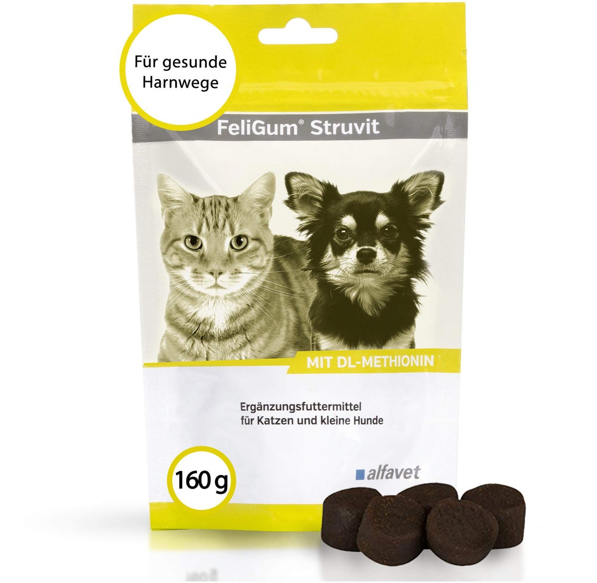 FeliGum Struvit 80 Kaudrops für Katzen und kleine Hunde