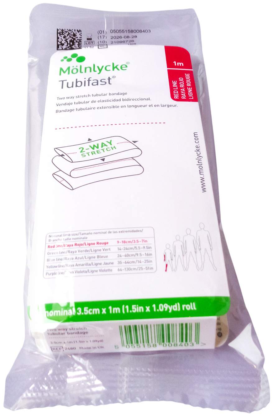 Tubifast 2way Stretch 3,5 cm X 1 M Rot