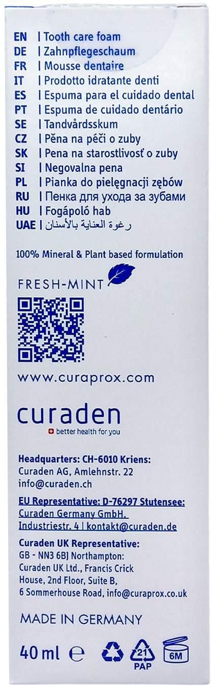 Curaprox Aligner Foam Zahnpflegeschaum