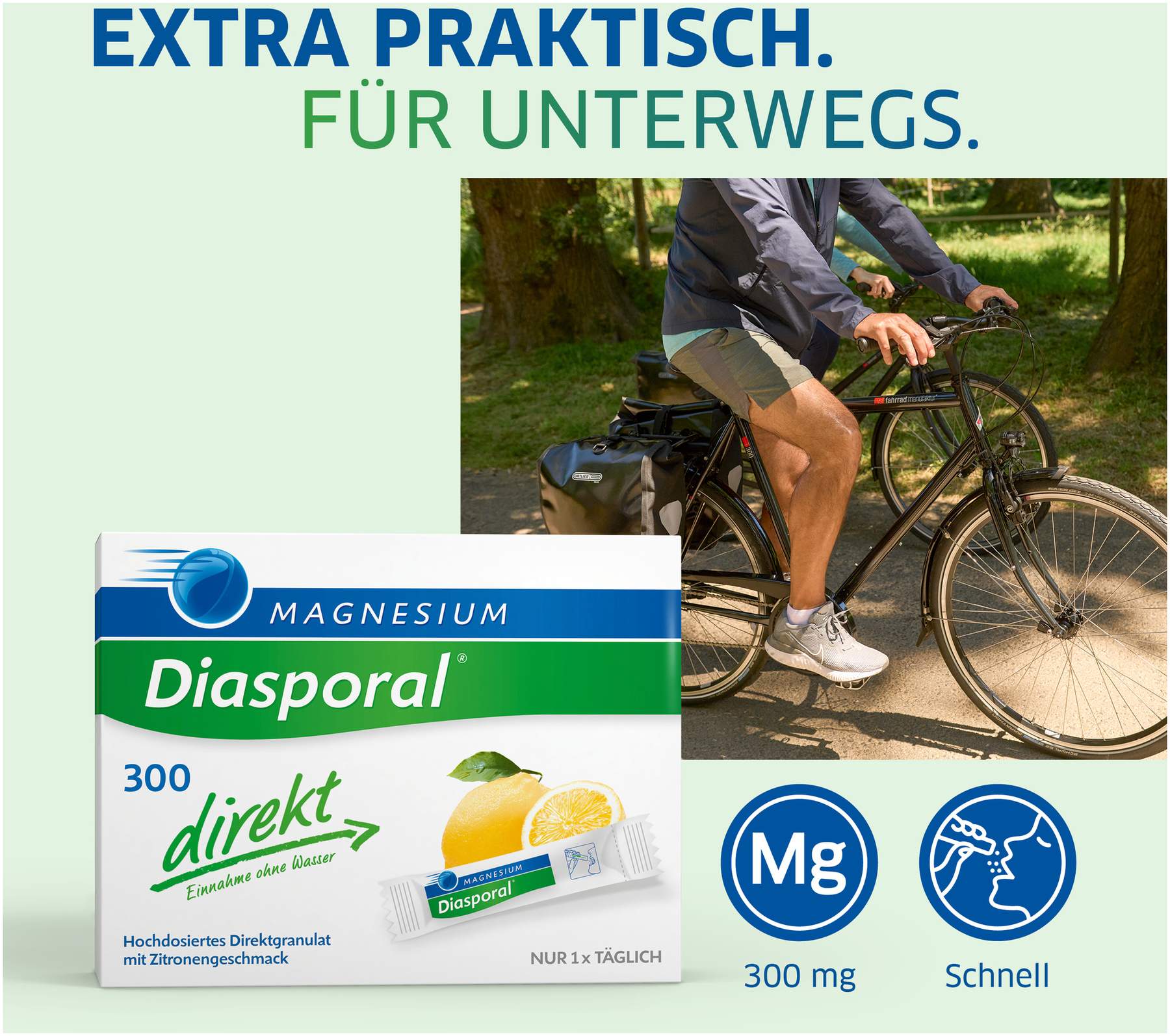 Magnesium Diasporal 300 direkt 50 Sticks Granulat