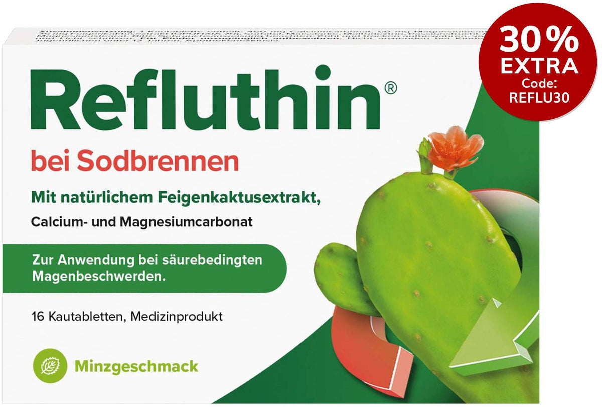 Refluthin Kautabletten Minzgeschmack 16 Stück