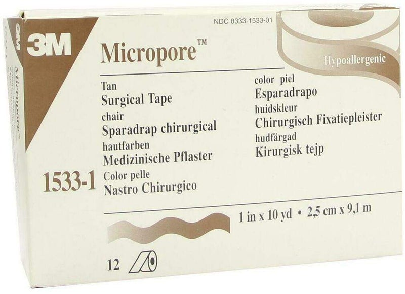 Micropore Vliespflaster 9,1mx2,5cm Haut 1533-1