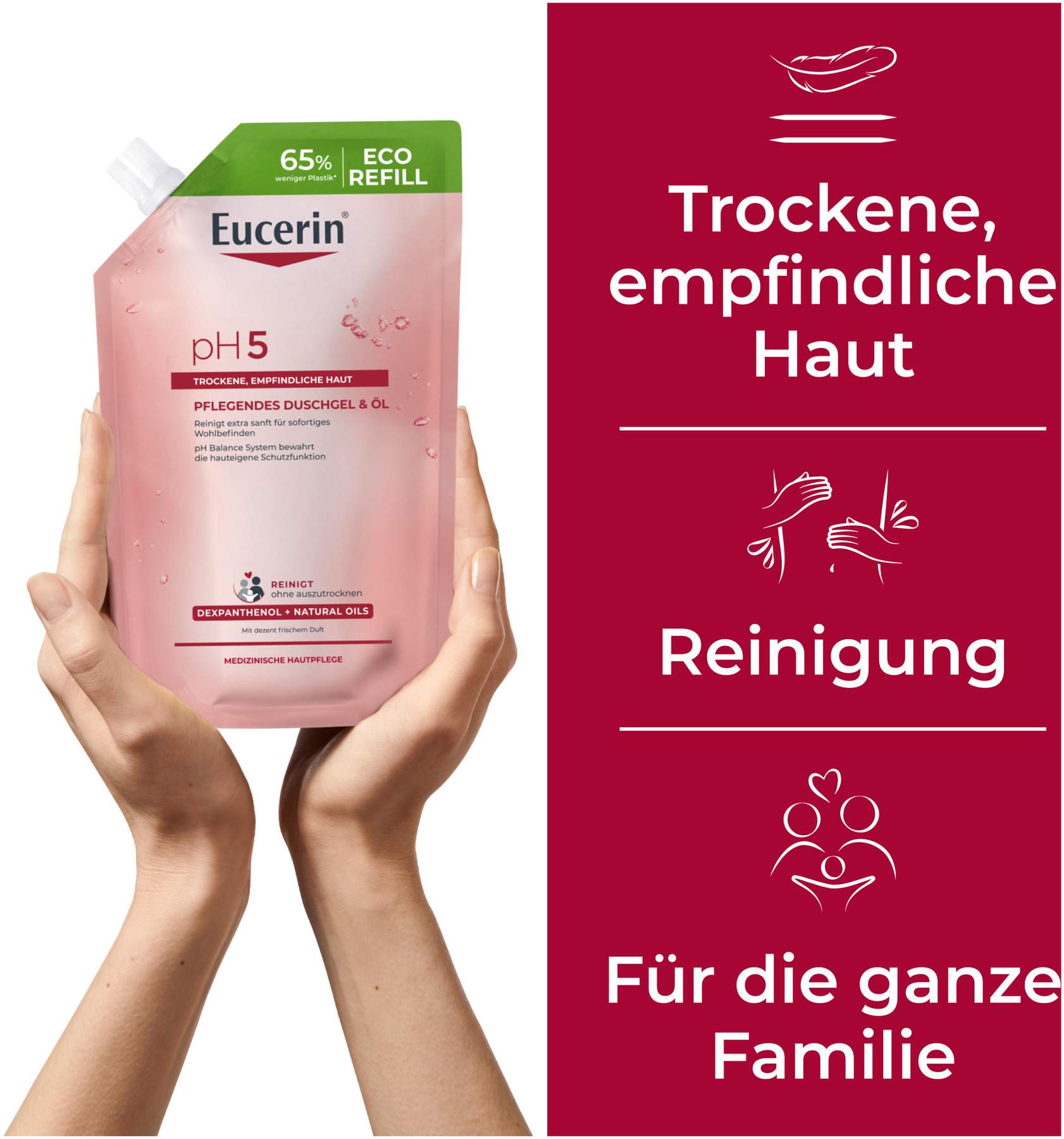 Eucerin pH5 Pflegendes Duschgel & Öl Nachfüllbeutel 400 ml