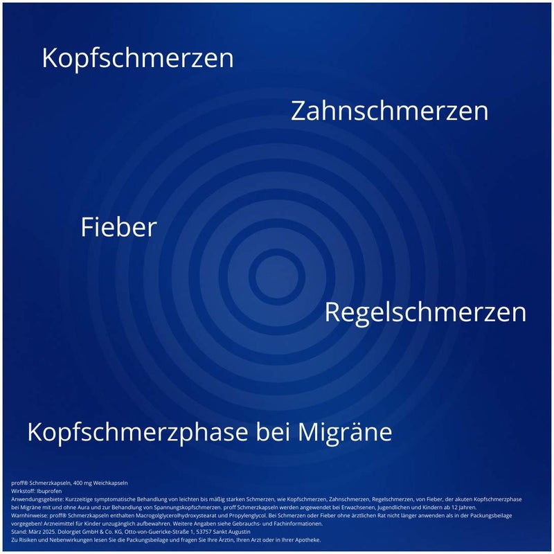 Proff Schmerzkapseln 400 mg 20 Stück