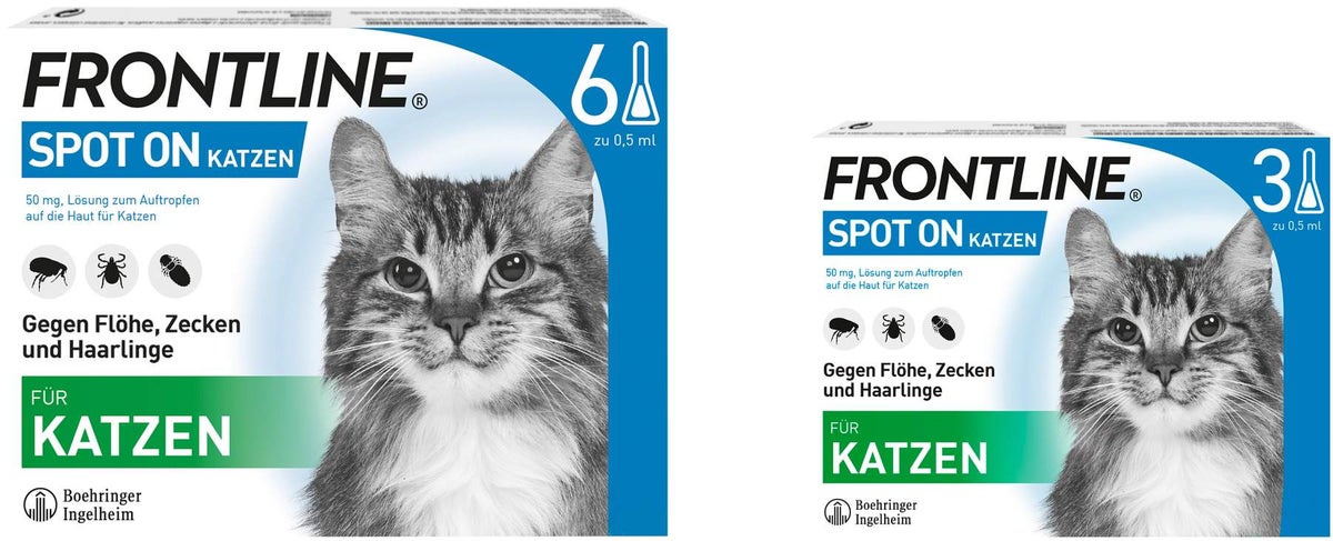 Frontline Spot on Katze 6+3 Pipetten