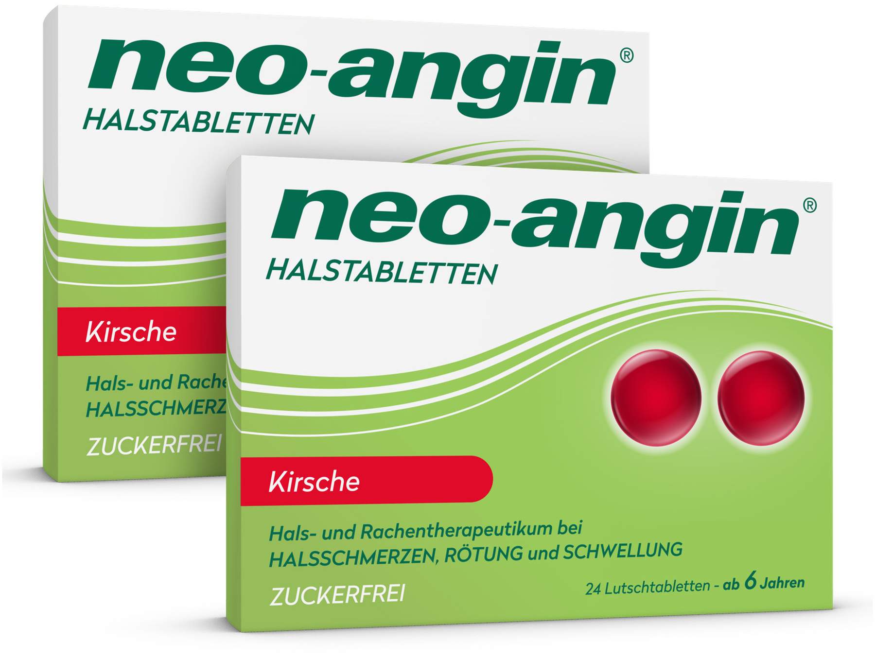 Neo Angin Halstabletten Kirsche zuckerfrei 2 x 24 Stück