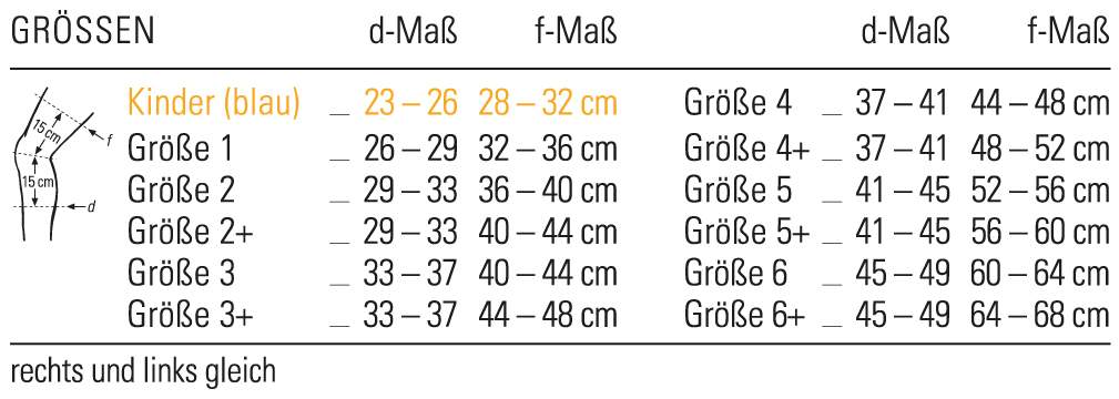Bort Osgood-Schlatter Kniegelenkbandage Gr.4 Silber 1 Stück