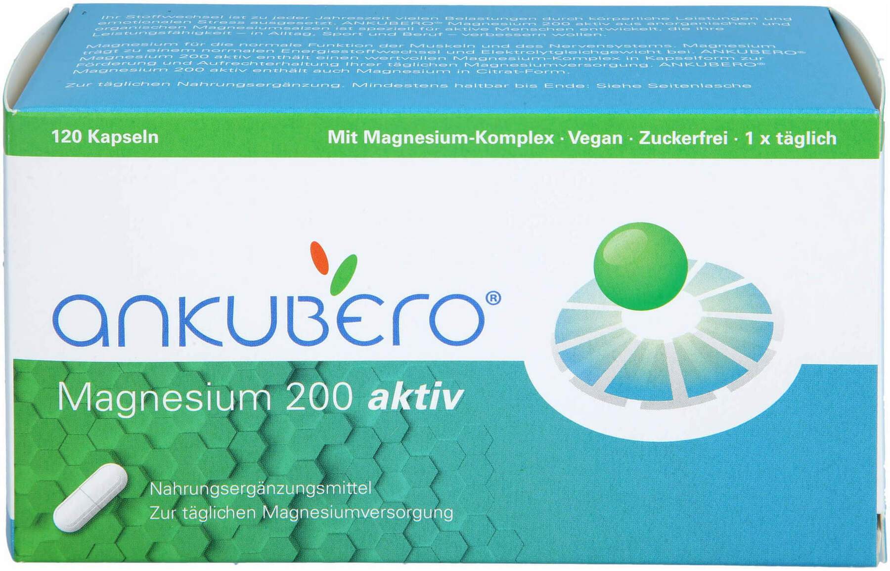 Magnesium 200 Aktiv 120 Kapseln