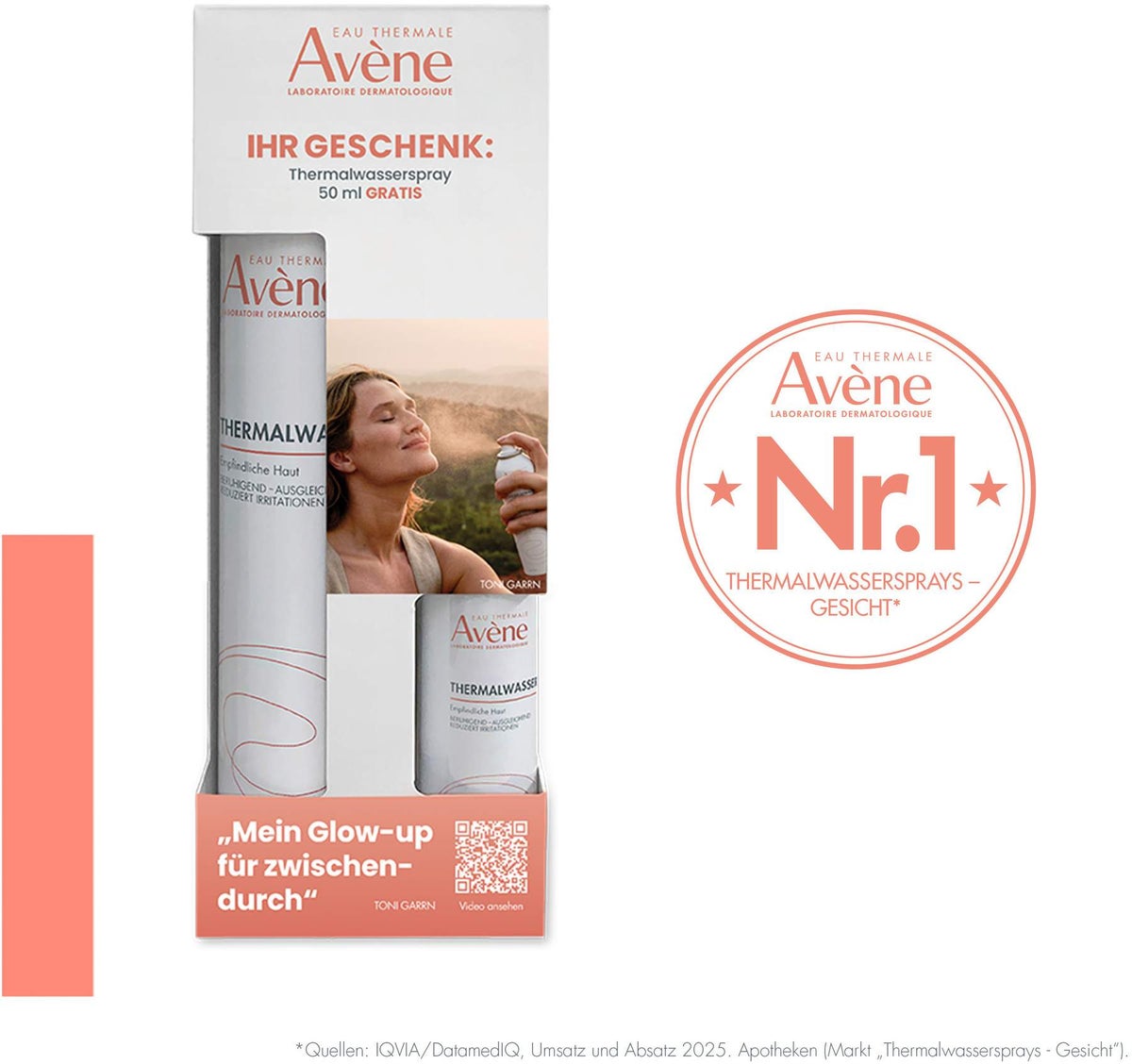 Avene Thermalwasser Spray 300 ml Spray + gratis 50 ml