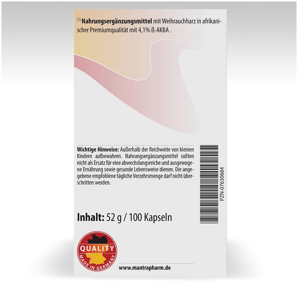 Mantra 400 Original Weihrauch 100 Kapseln