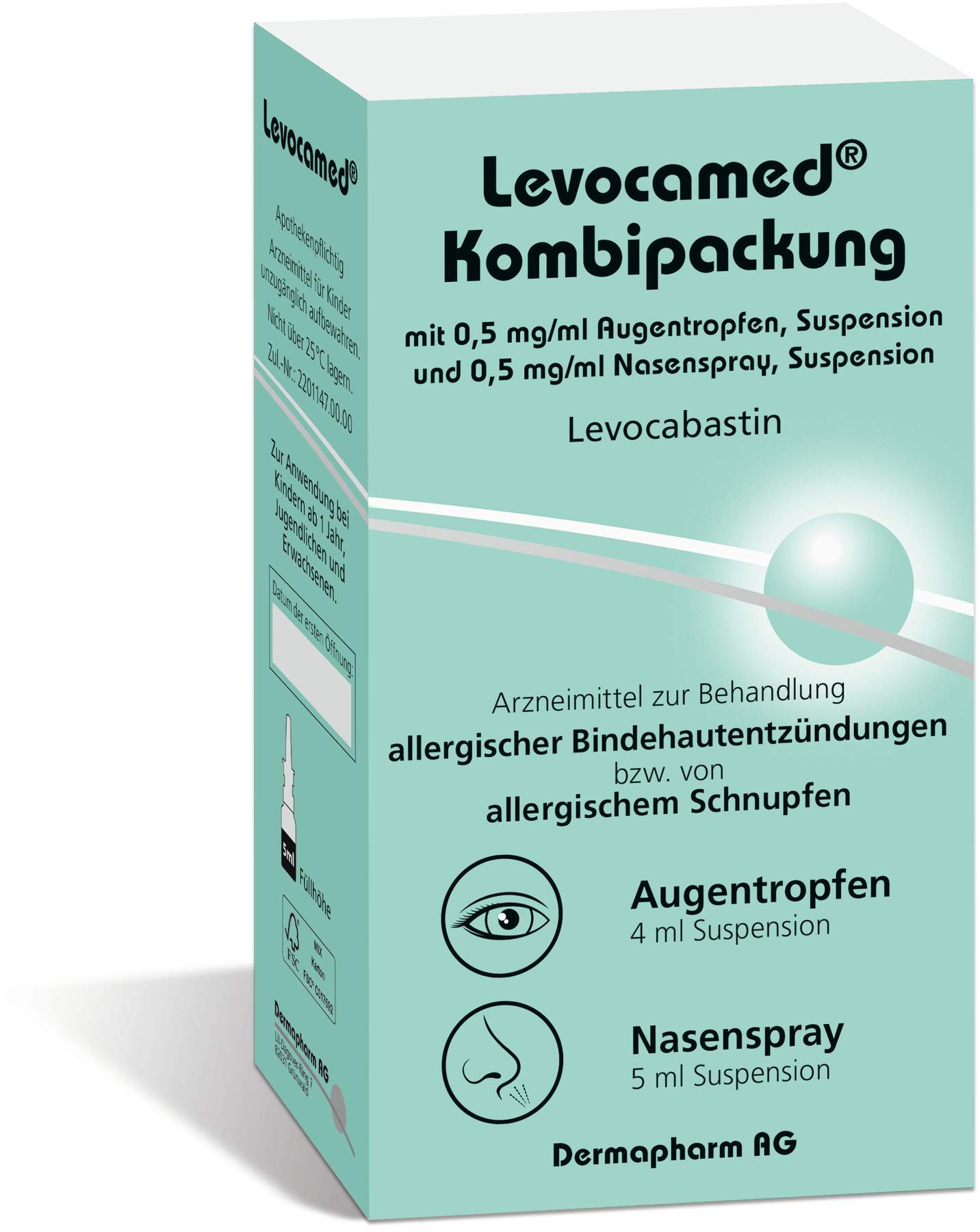 Levocamed Augentropfen 4 ml + Nasenspray 5 ml