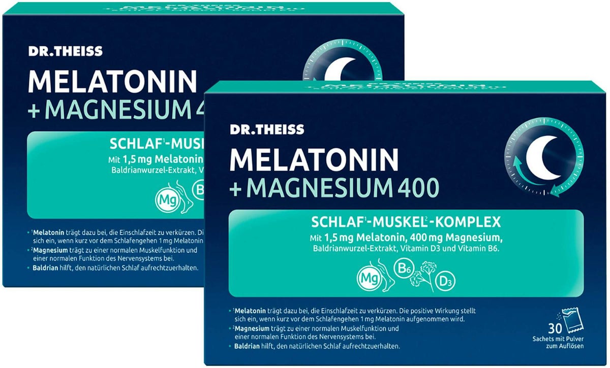 Dr.Theiss Melatonin + Magnesium Schlaf-Komplex 2 x 30 Stück