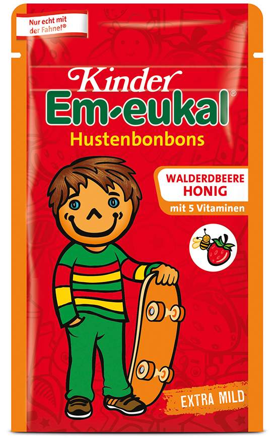Kinder Em Eukal Walderdbeere-Honig Bonbons 75 G