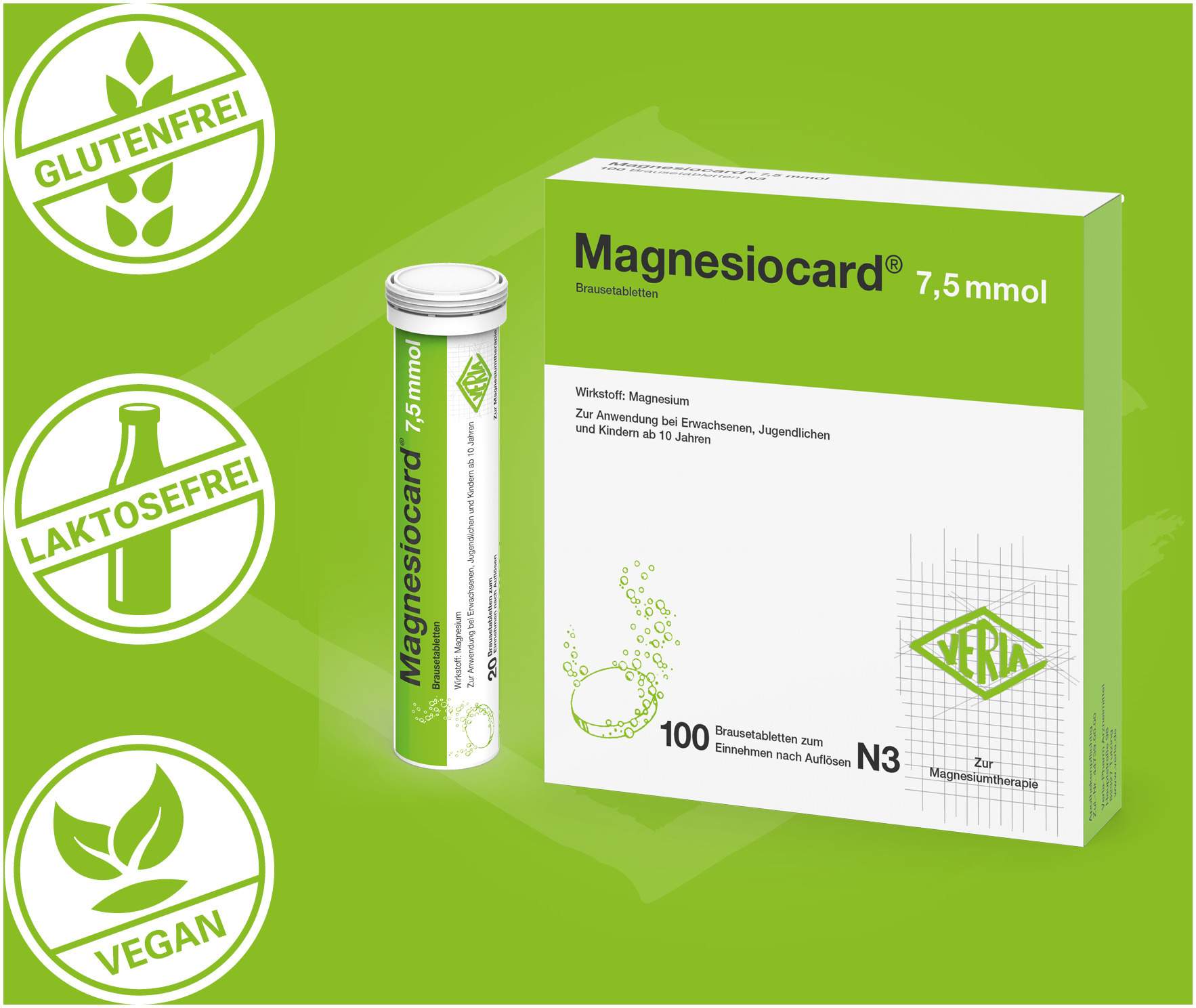 Magnesiocard 7,5 Mmol 100 Brausetabletten
