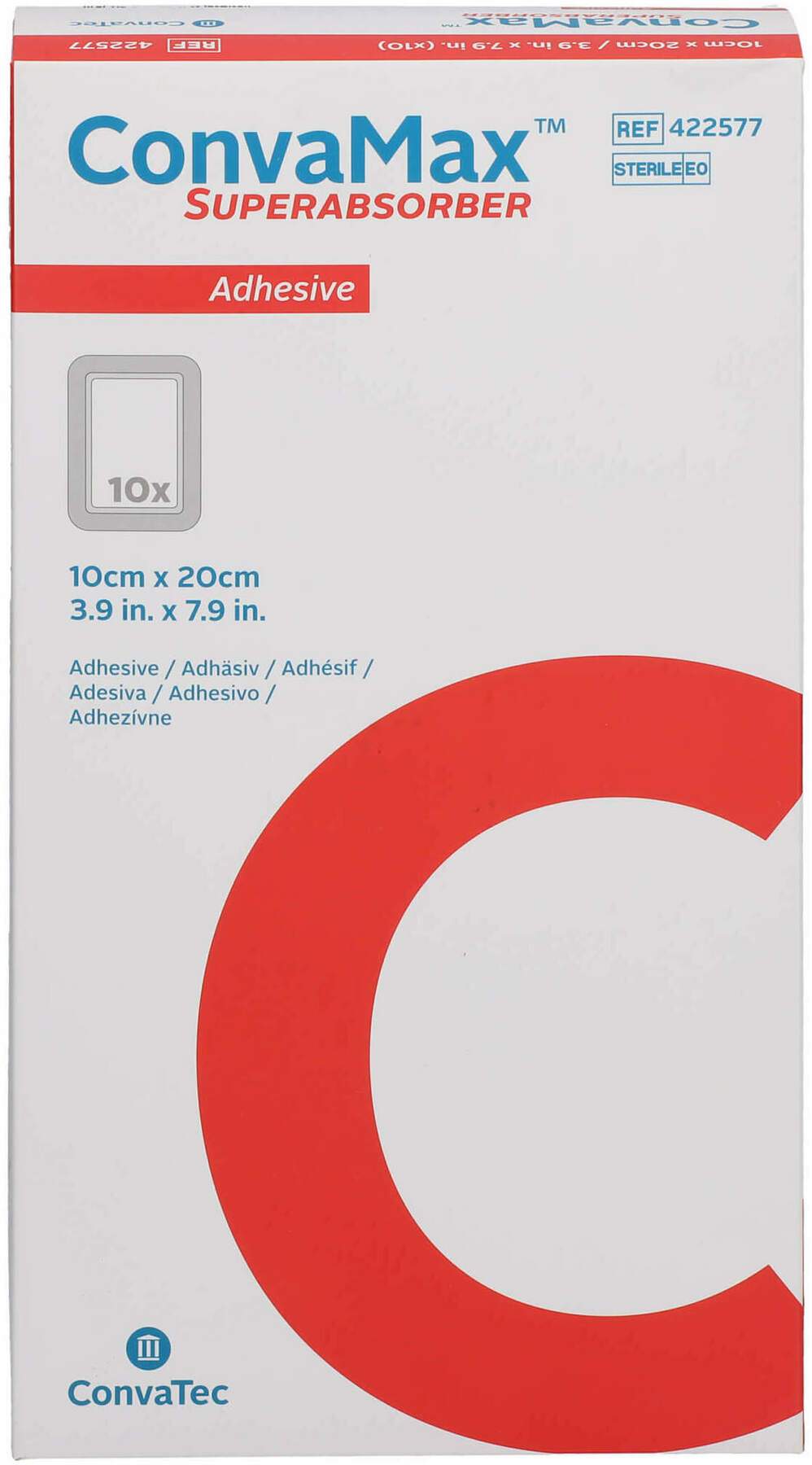 Convamax Superabsorber Adhäsiv 10x20 cm