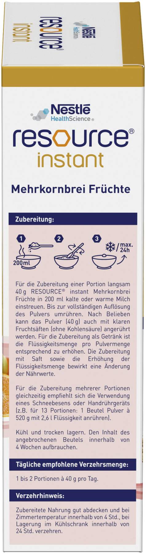 Resource Instant Mehrkornbrei Früchte 520 G