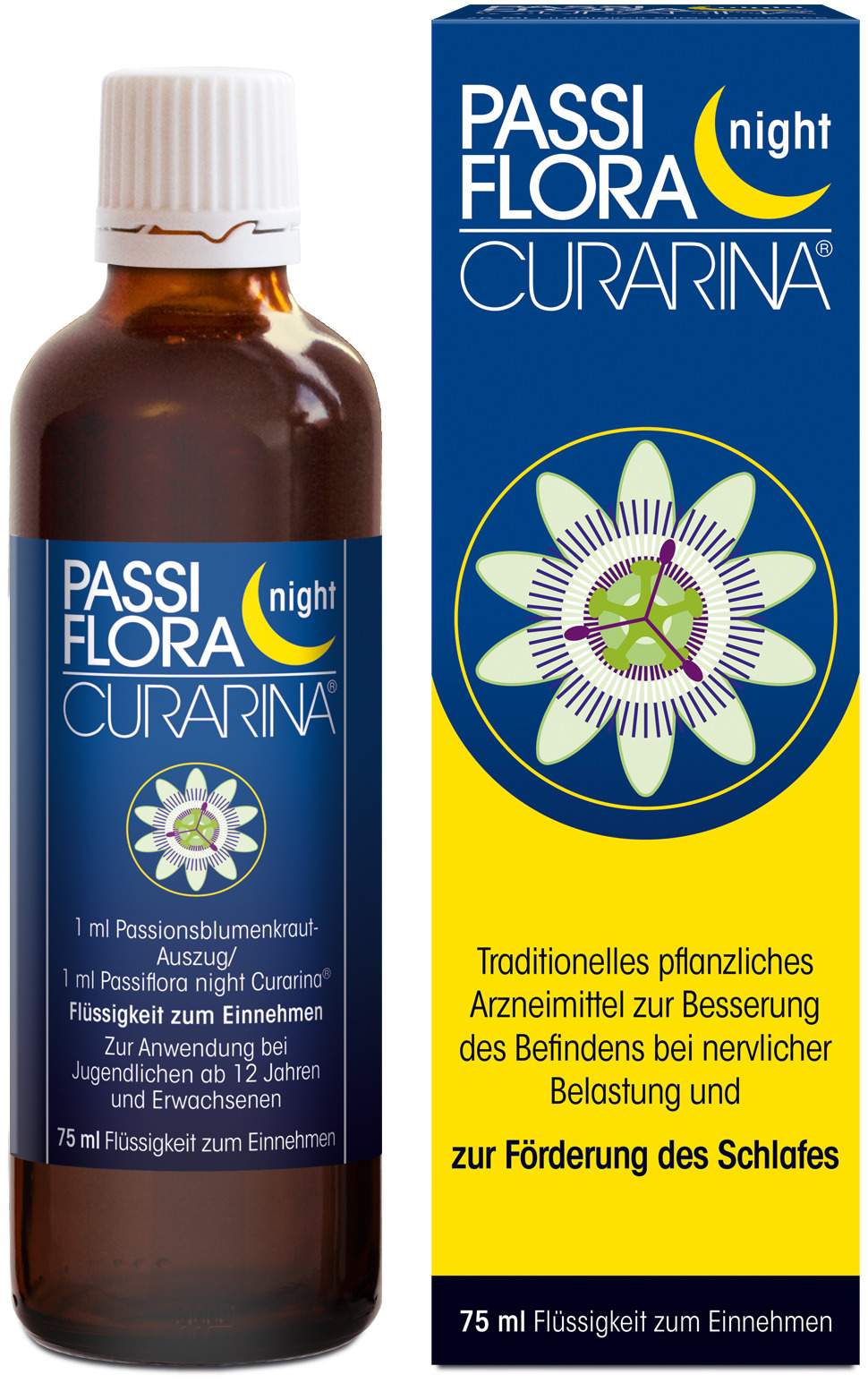 Passiflora Night Curarina Flüssigkeit zum Einnehmen 75 ml