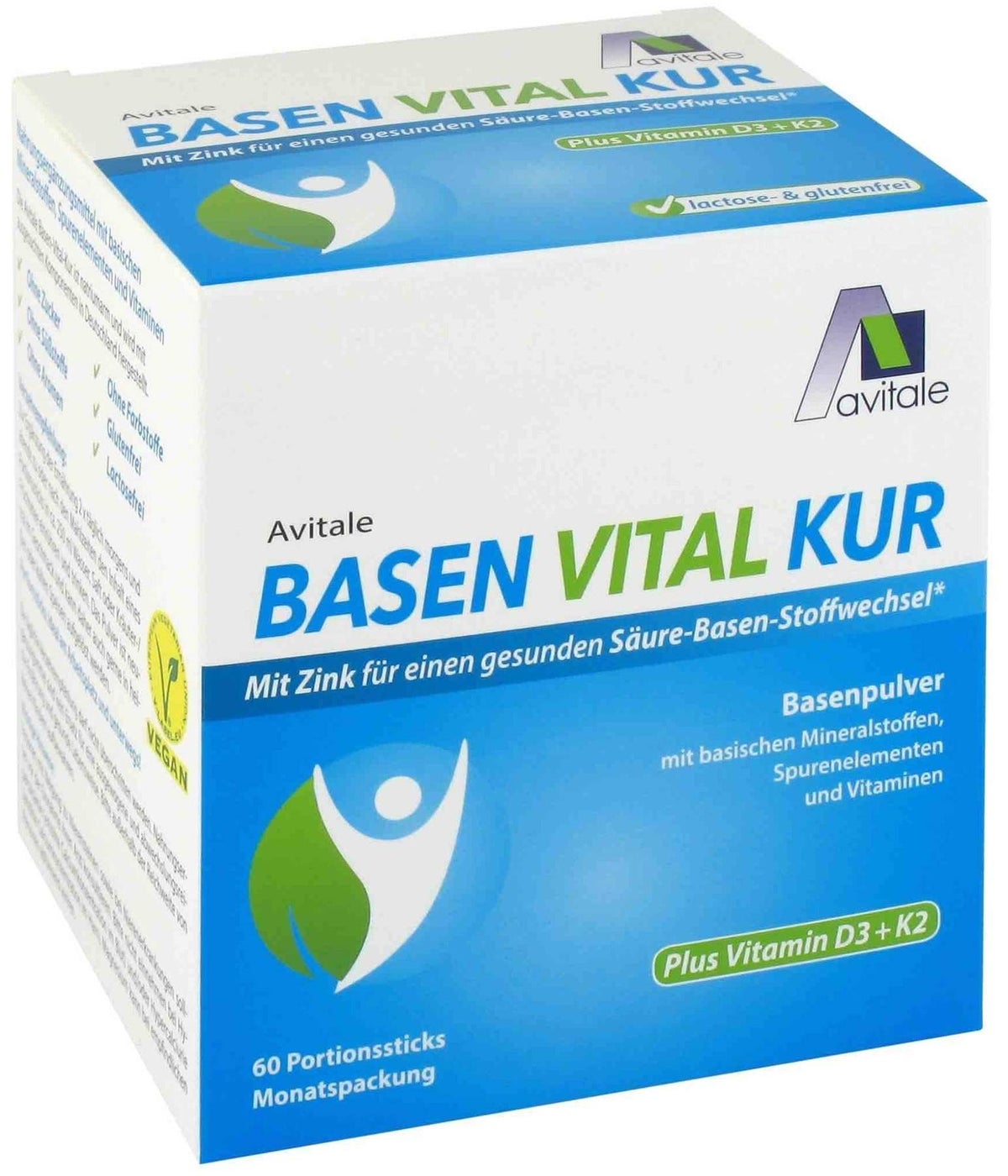 Basen Vital Kur plus Vitamin D3 + K2 60 Portionsticks