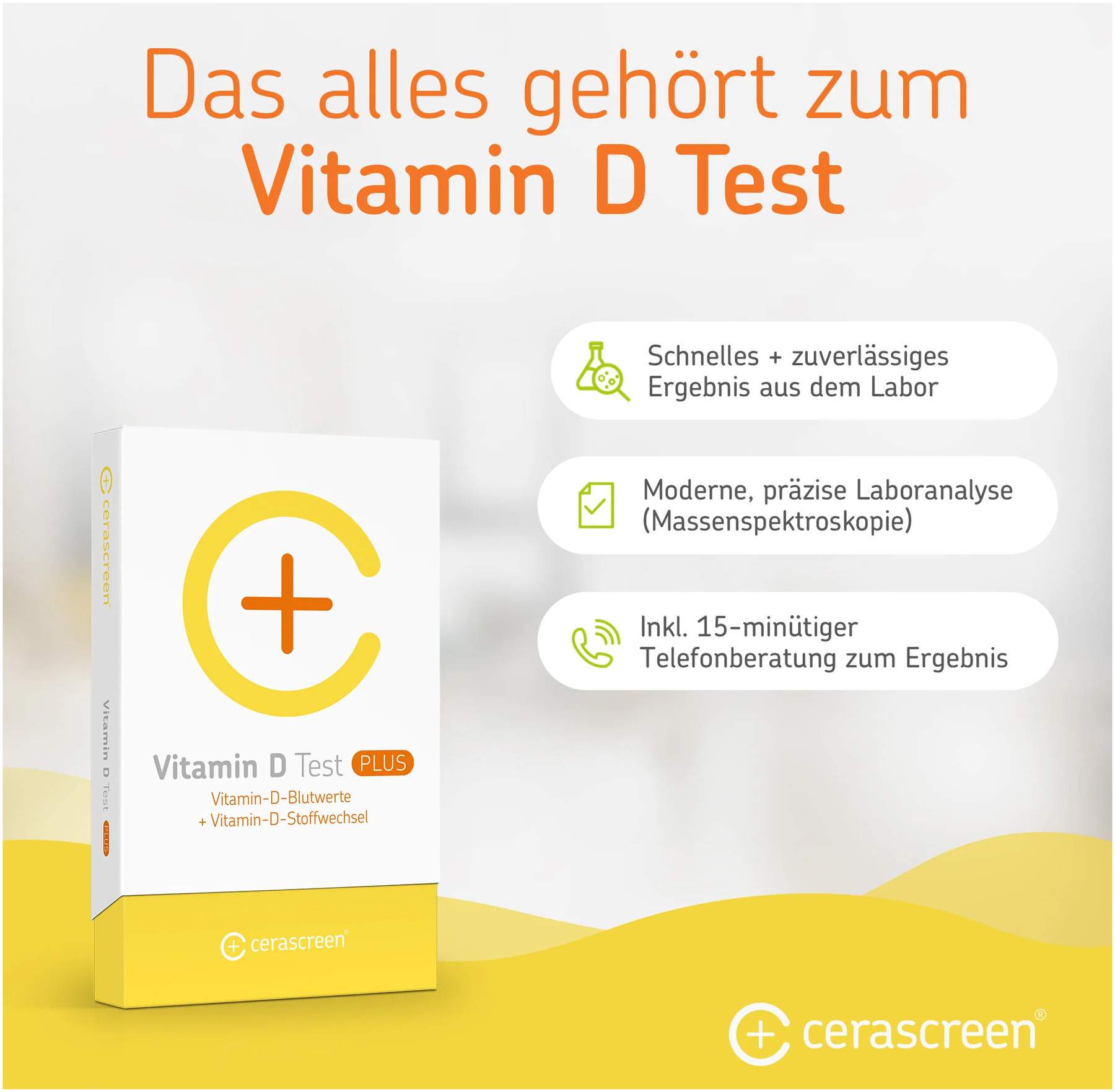 Cerascreen Vitamin D Plus Blutwerte + Stoffwechsel Test
