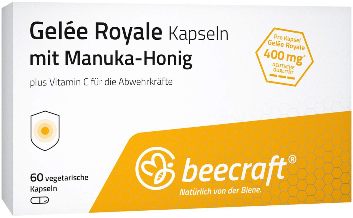 Beecraft Gelee Royale Kapseln Mit Manuka Honig 60 Kapseln