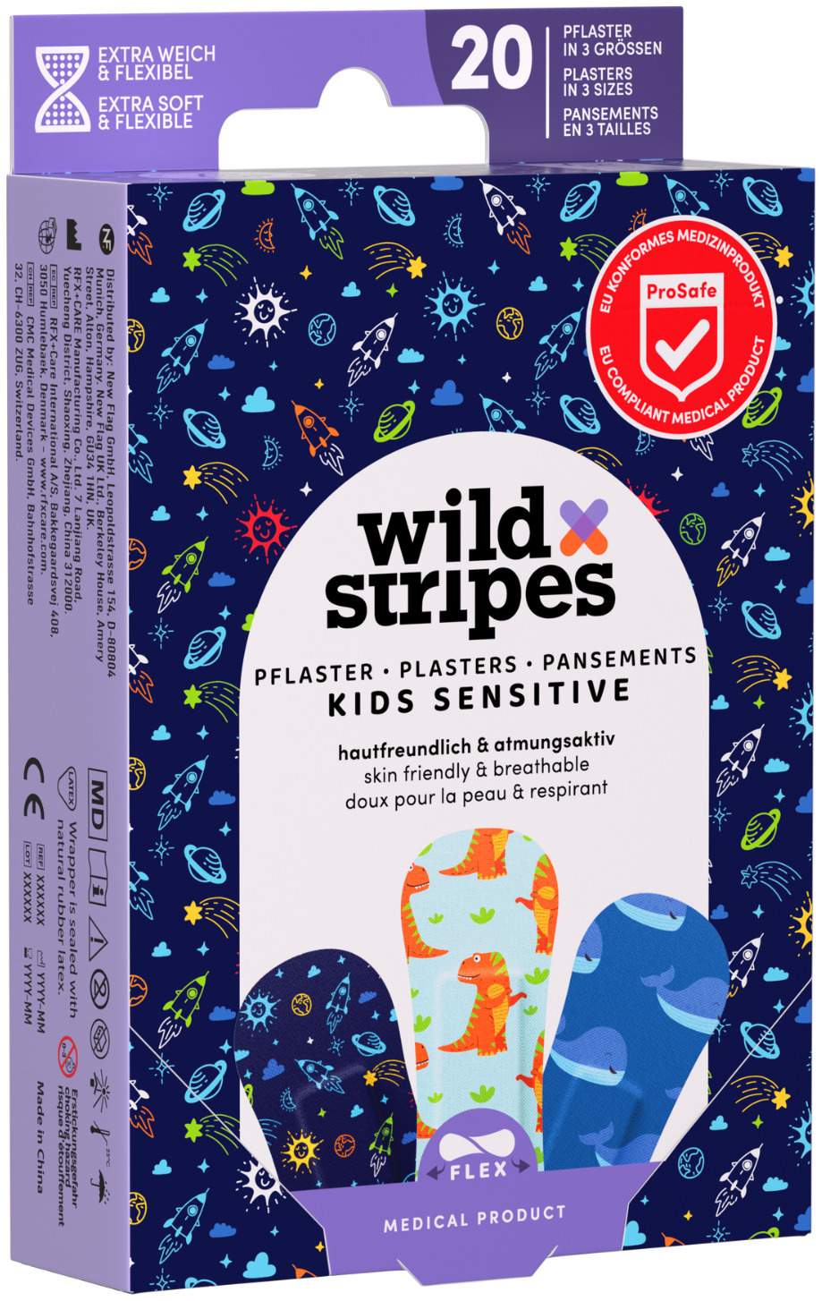 Wild Stripes Kids Sensitive Space Edition 20 Stück