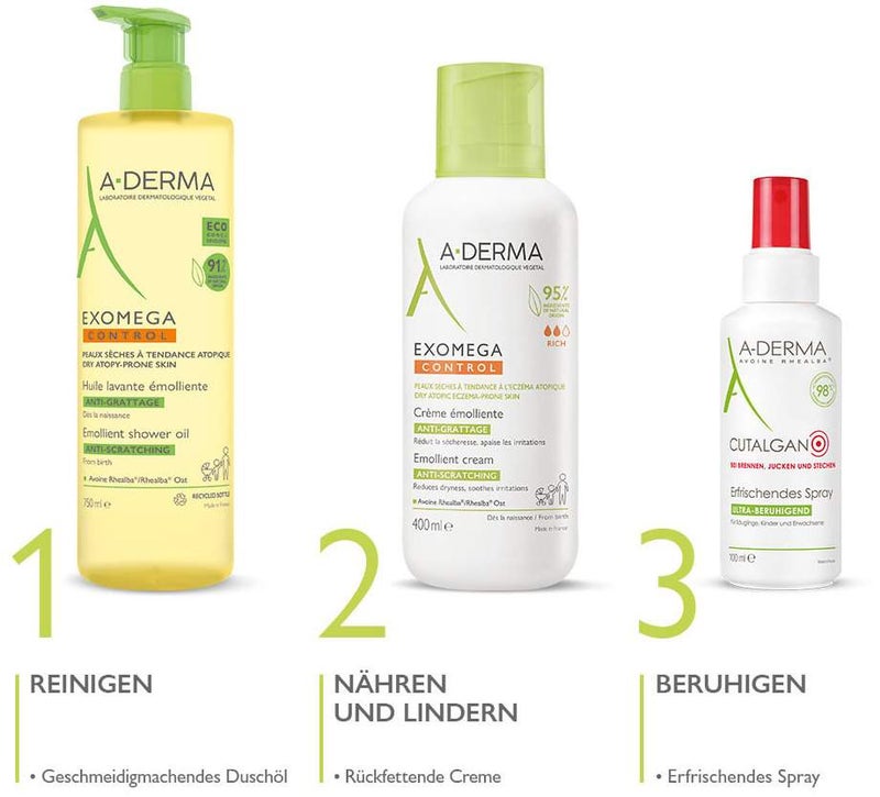 A-Derma Exomega Control Creme rückfettend 400 ml