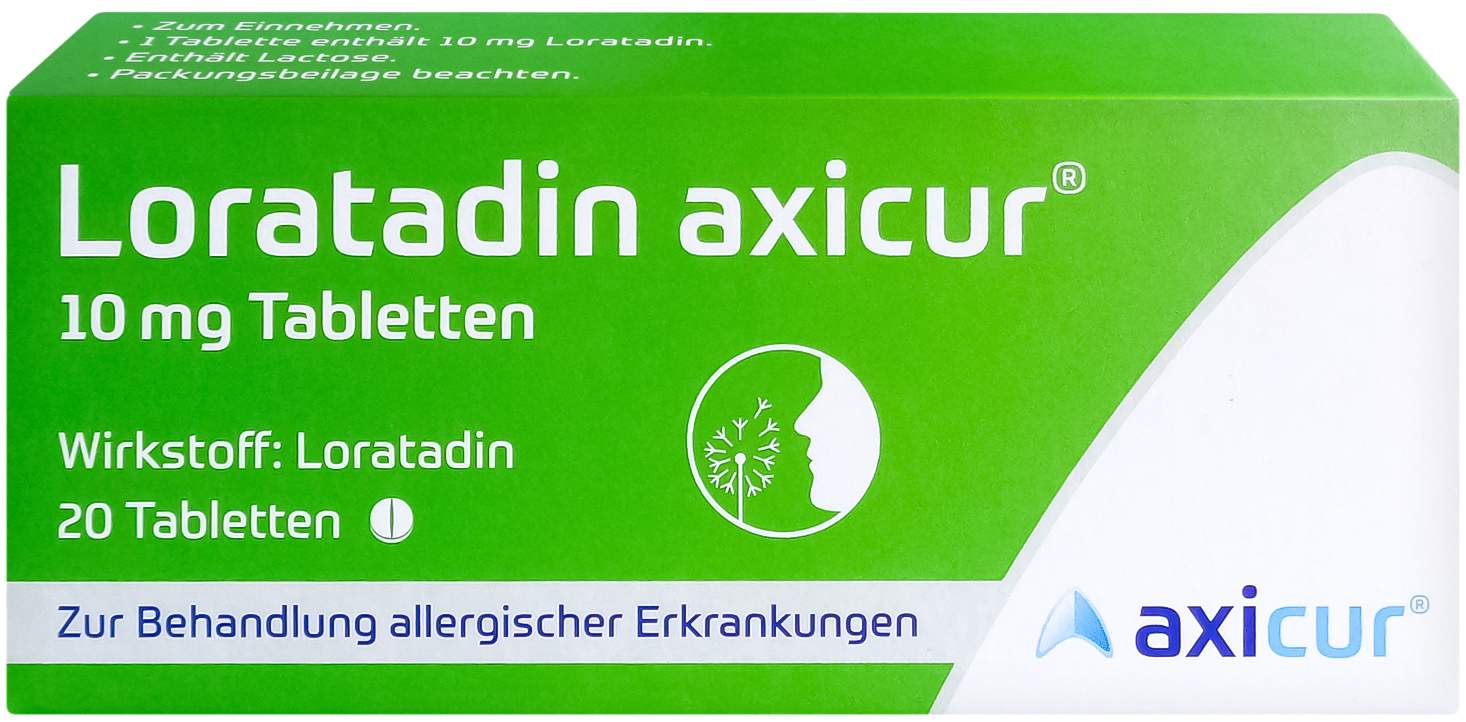 Loratadin Axicur 10 mg 20 Tabletten