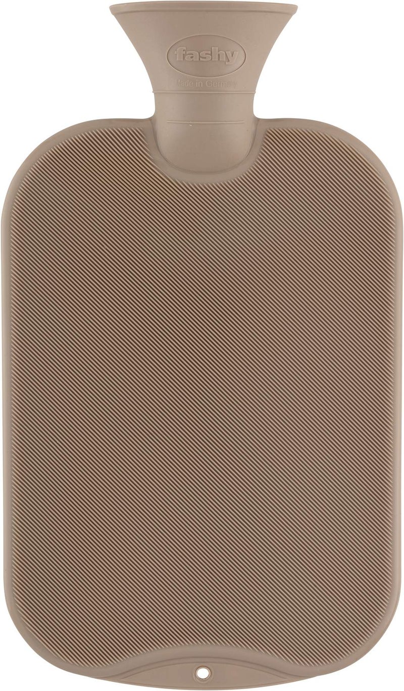 Wärmflasche, feine Halblamelle, taupe 1 Stück