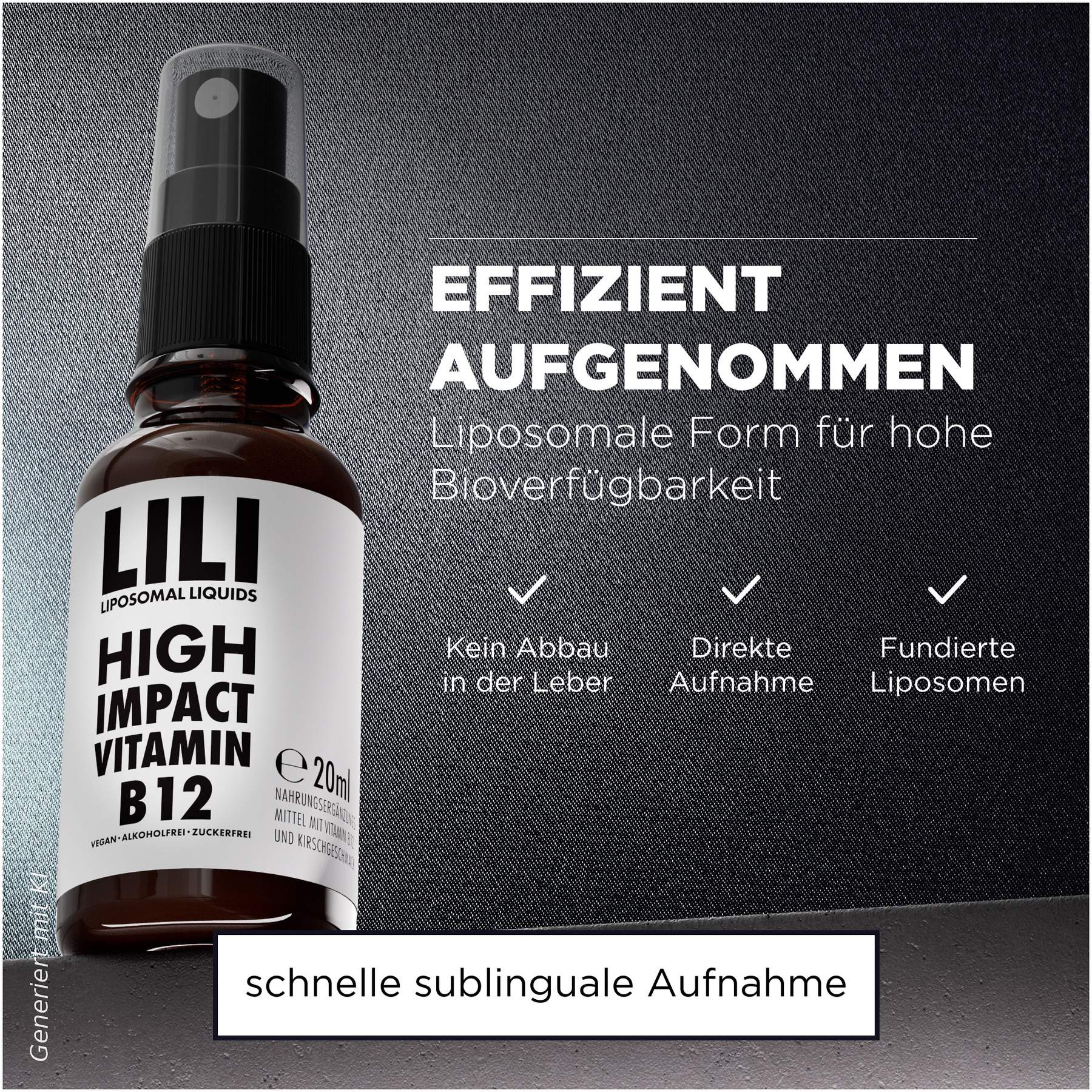 LILI Liposomal Liquids Vitamin B12 500 µg vegan liposomal 20 ml Spray