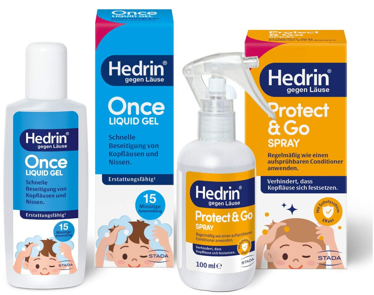 Hedrin Protect & Go Spray 100 ml + Once Liquid Gel 100 ml