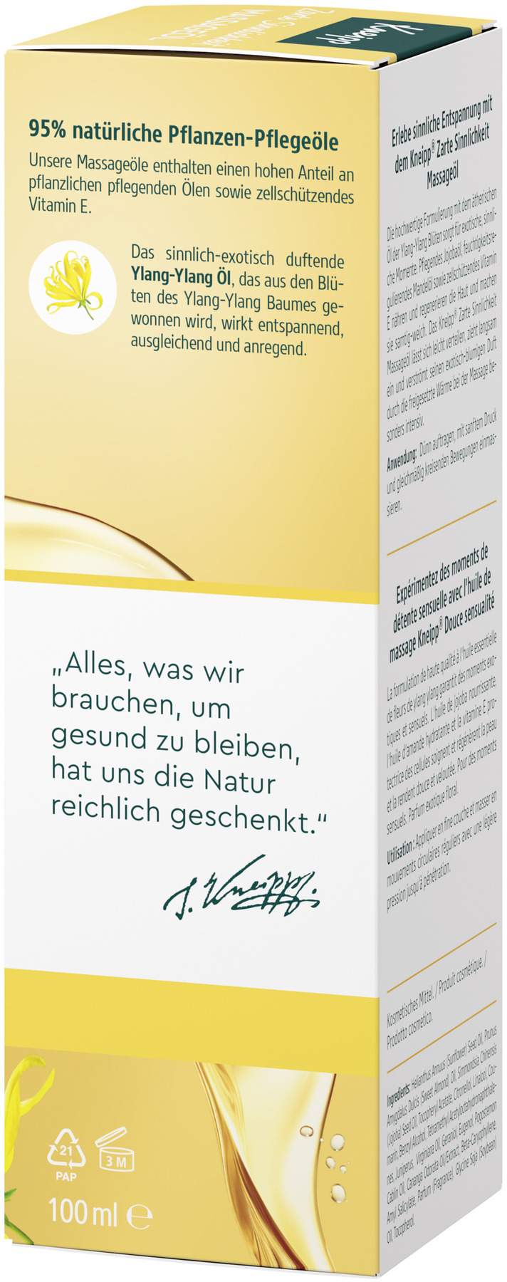 Kneipp Massageöl Zarte Sinnlichkeit 100 ml