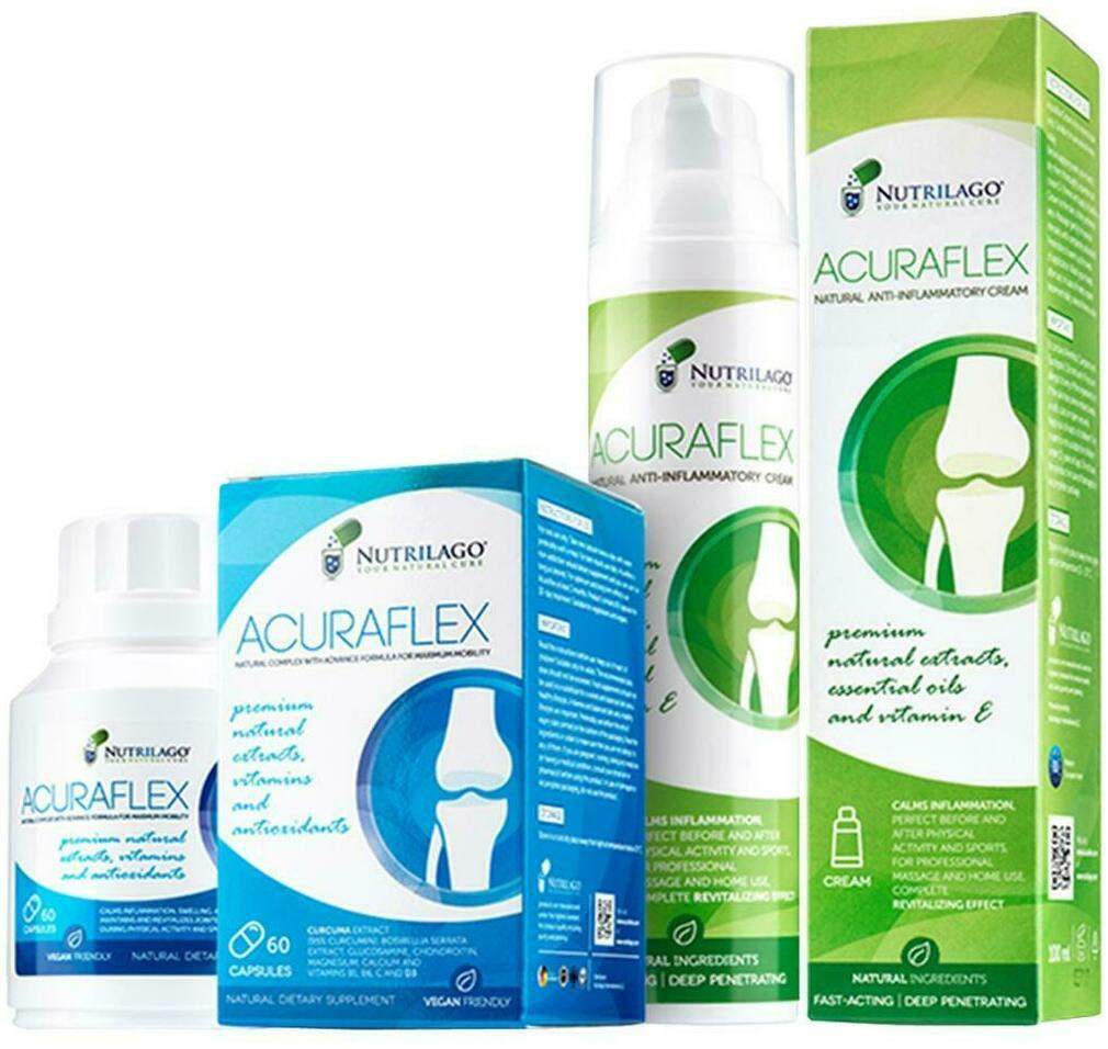Acuraflex Komplett 60 Kps.+100ml Cr.Nutrilago Kpg.