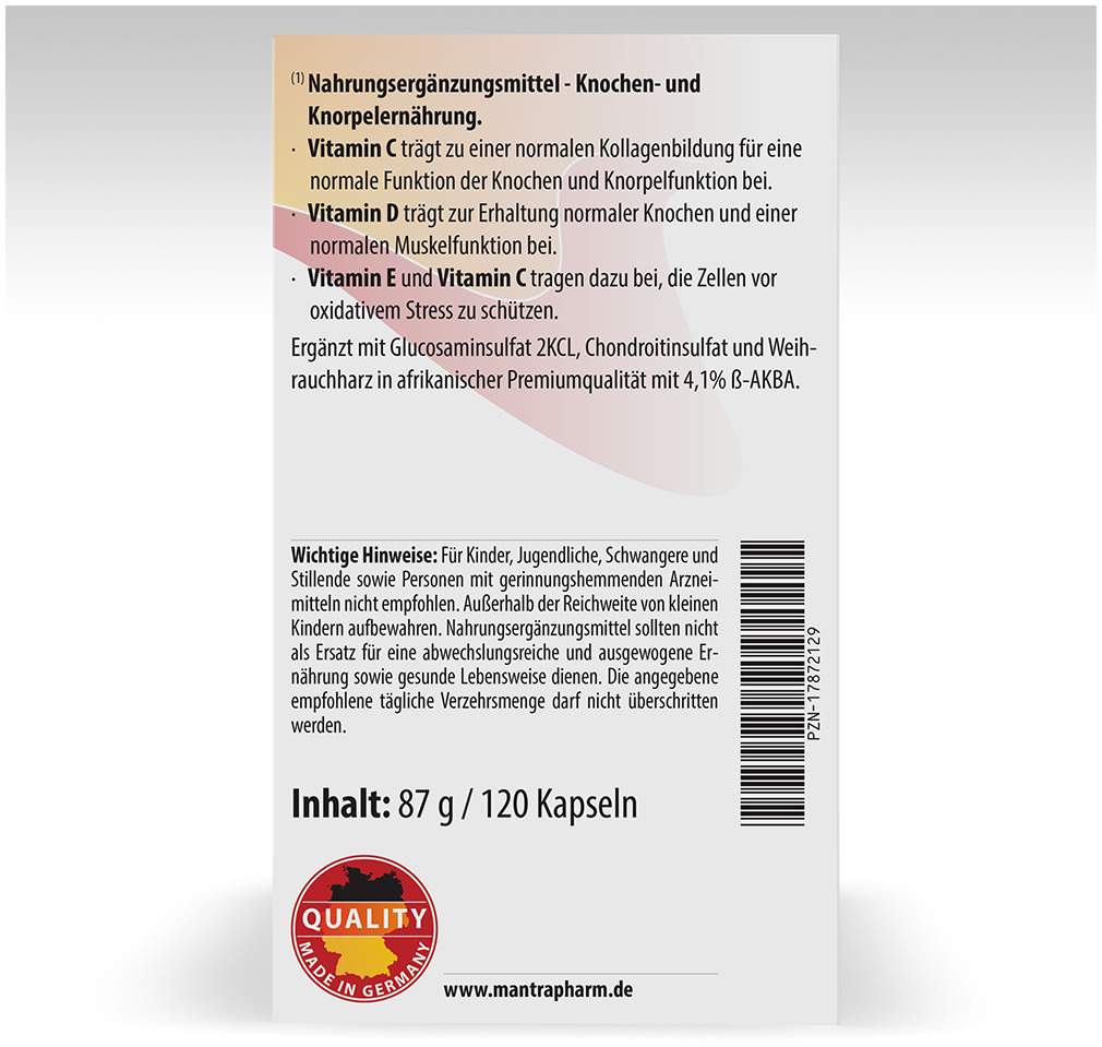 Mantra Arthrostar 120 Kapseln