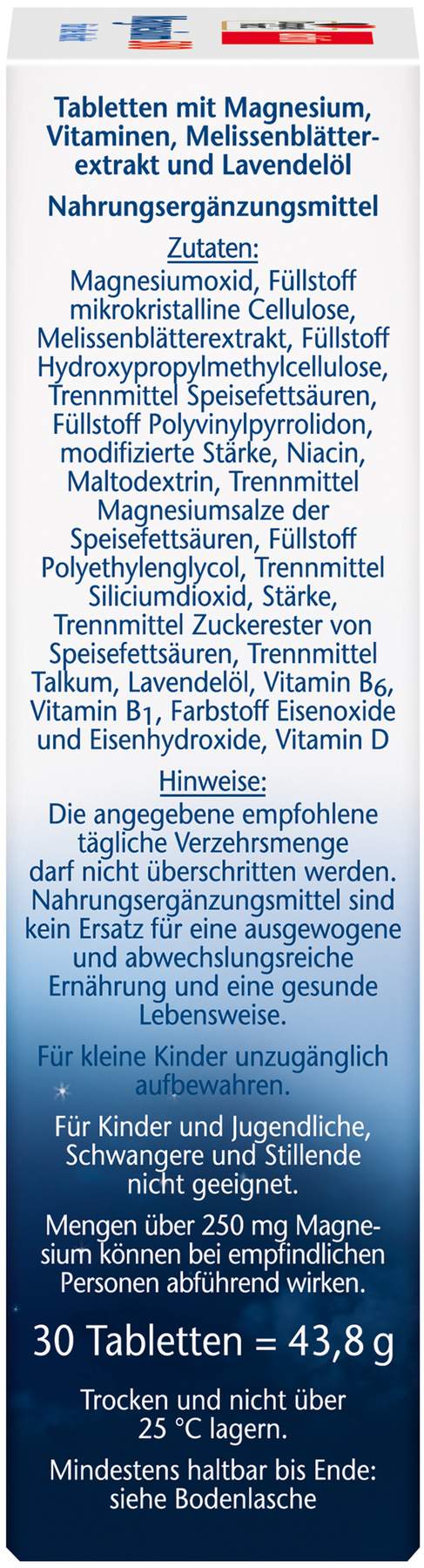 Doppelherz Aktiv Magnesium 500 Für die Nacht 30 Tabletten